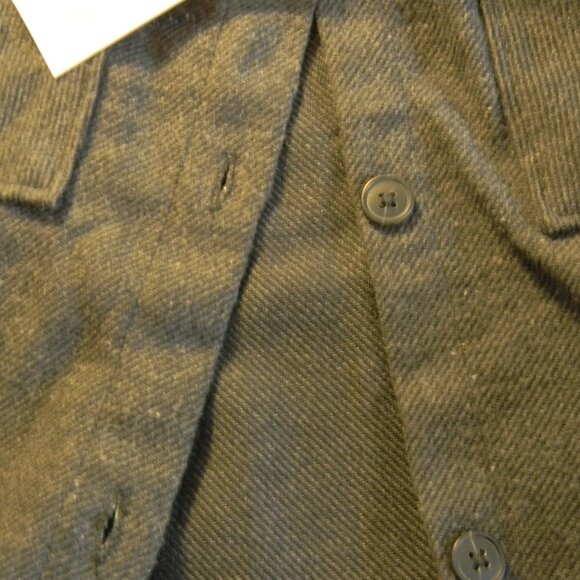 Split Coast Men's Flannel Shirt Sz S Button Up Pockets Gray NWT - Picture 5 of 5